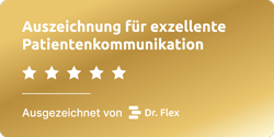 Dr. Flex Gütesiegel für exzellente Patientenkommunikation